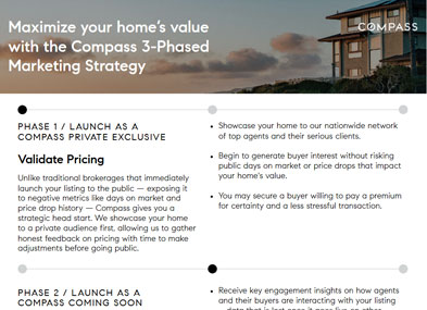 Maximize your home’s value with the Compass 3-Phased Marketing Strategy